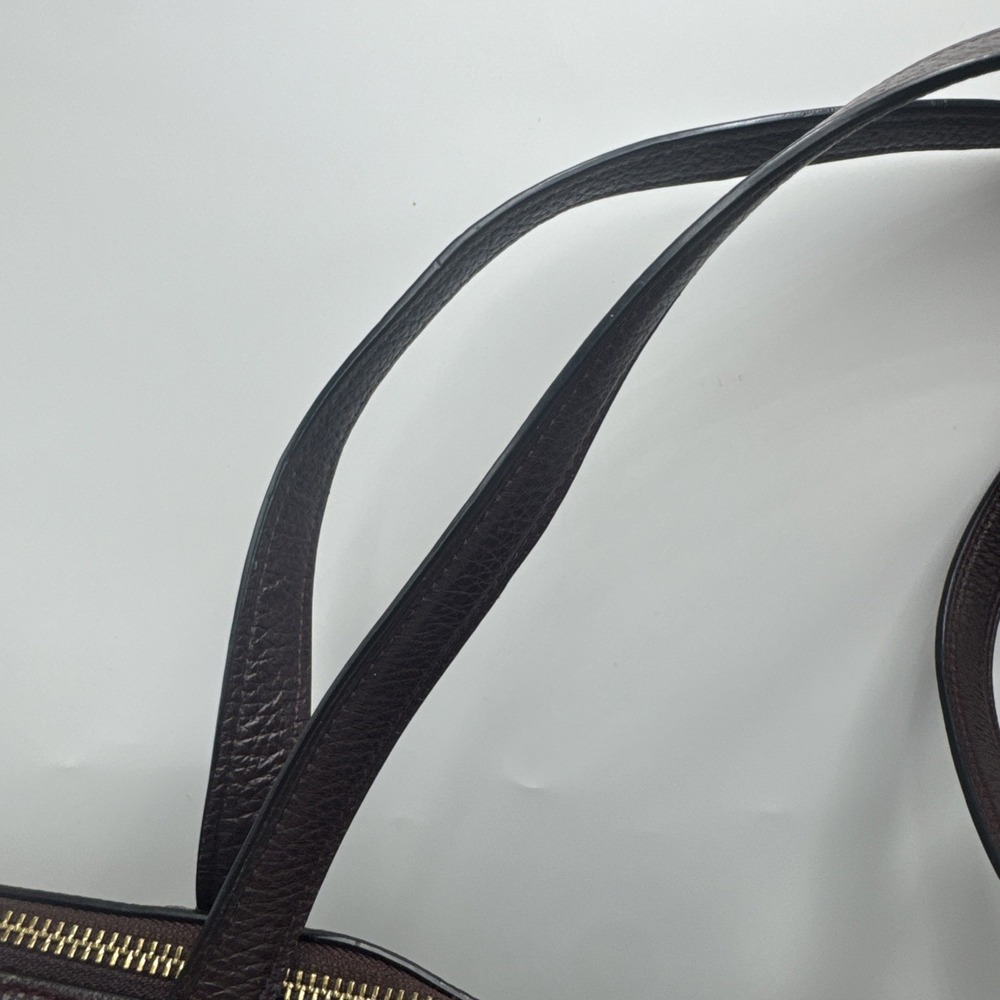 Coach Taylor Pebbled Leather Tote Bag Purse Brown-See‎ Photos 10Hx11W - Picture 10 of 14